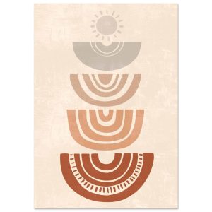 Artfulprints Poster Boho – Rising rhythm – 70×100 cm – Meerkleurig Artfulprints Poster Boho – Rising rhythm – 70×100 cm – Meerkleurig