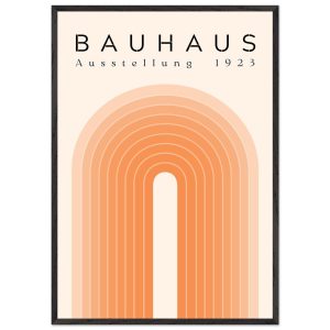 Artfulprints Poster met Lijst Bauhaus – Orange rainbow – 70×100 cm – O Artfulprints Poster met Lijst Bauhaus – Orange rainbow – 70×100 cm – O