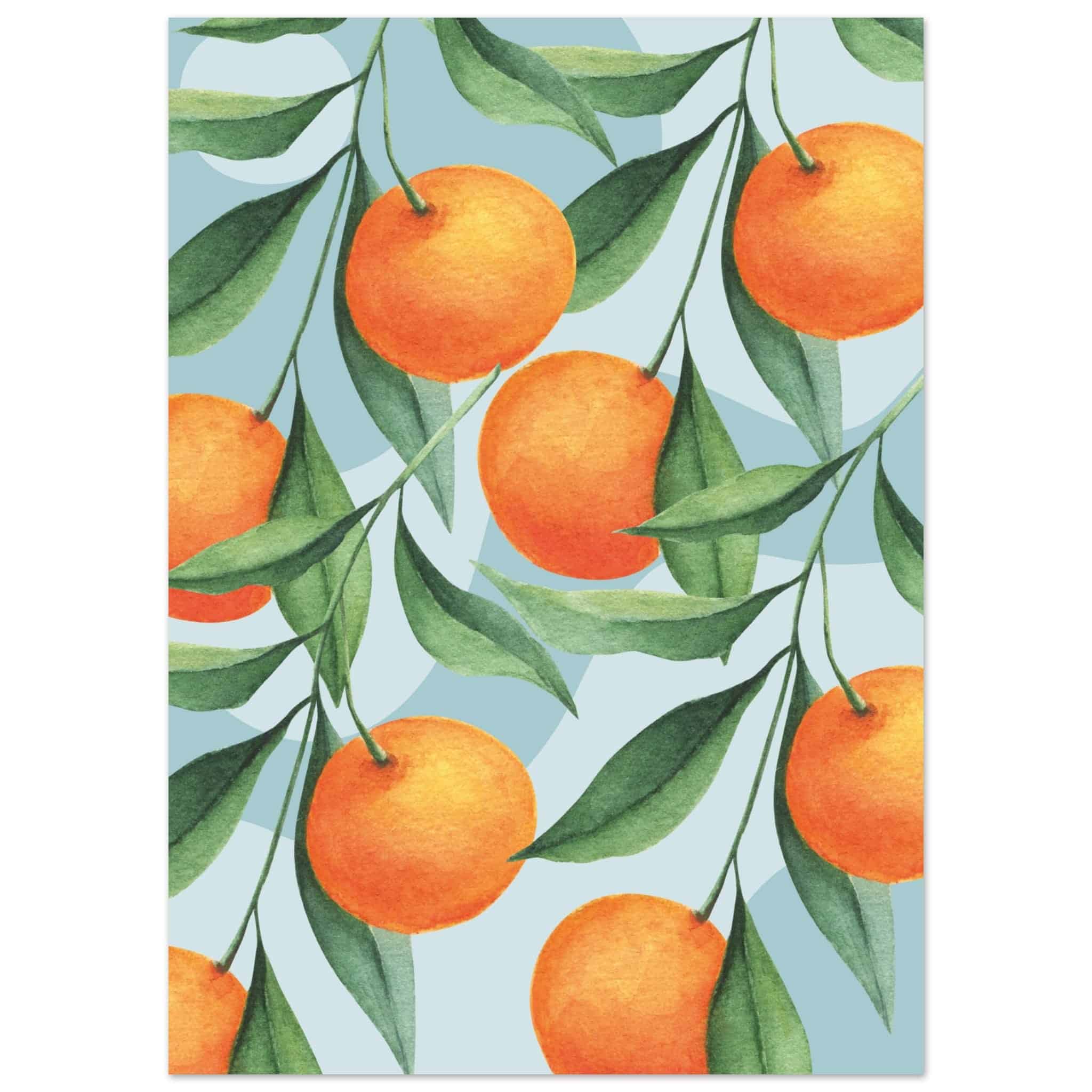 Artfulprints Fruits - The orange tree poster 50x70 cm