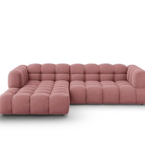 Cosmopolitan Design Modulaire hoekbank links Sky 4-zits, flueel, zalm Cosmopolitan Design Modulaire hoekbank links Sky 4-zits, flueel, zalm