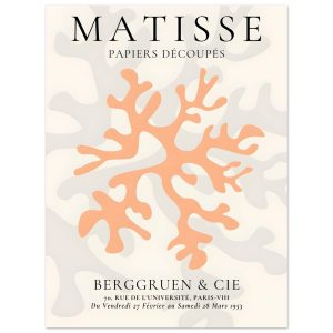 Artfulprints Poster Matisse – Orange coral – 30×40 cm – Oranje Artfulprints Poster Matisse – Orange coral – 30×40 cm – Oranje