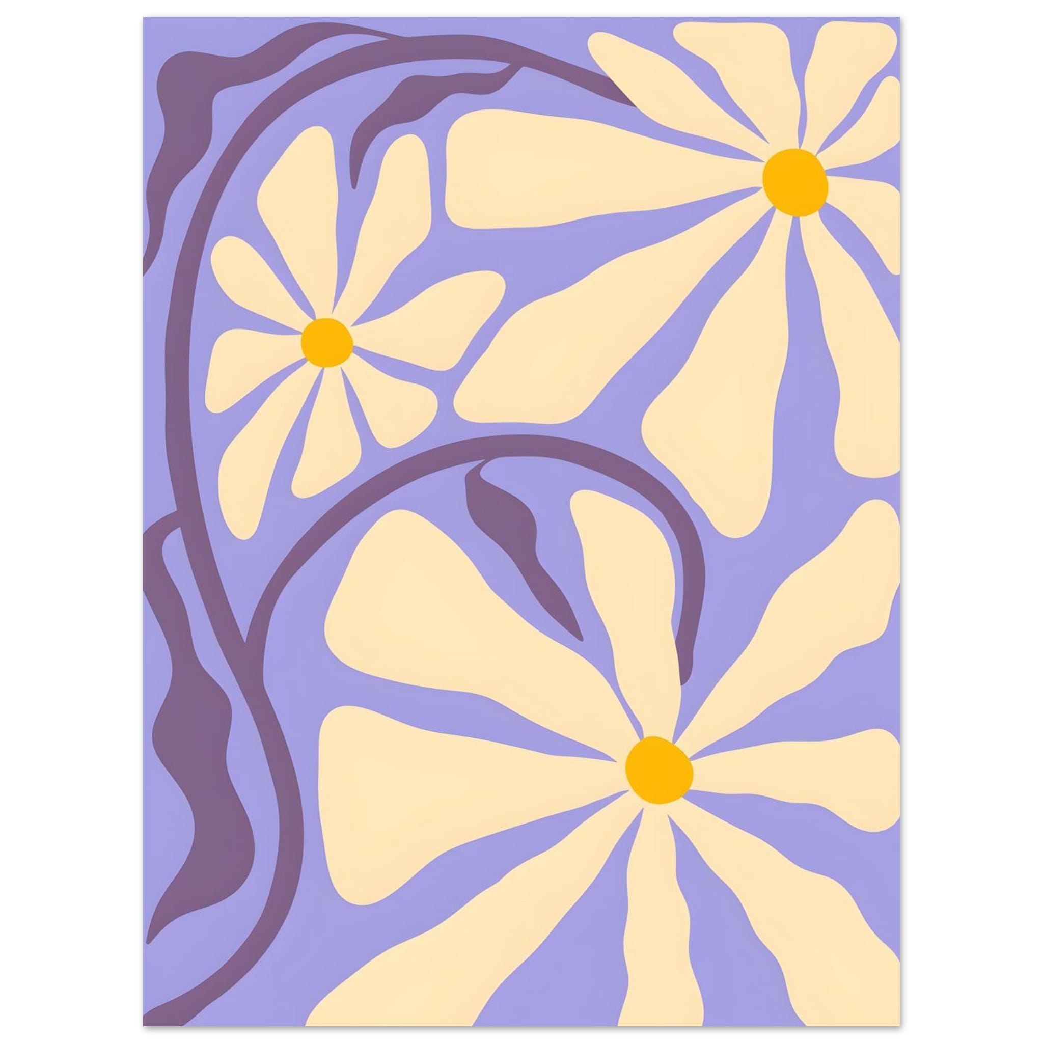 Artfulprints Poster Matisse – Essence of bloom - 30x40 cm - Paars