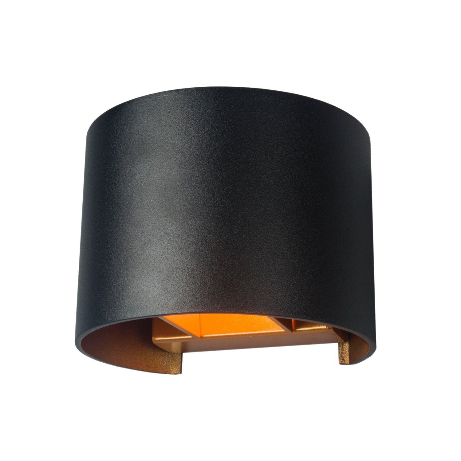 Artdelight wandlamp Gyro - 1 lichts - 11.2 x 9.7 cm - zwart goud