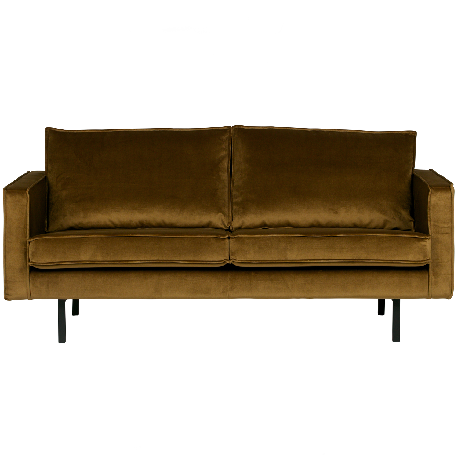 WOOOD 2-zits bank Rodeo - Velvet - Honing Geel - 85x190x86