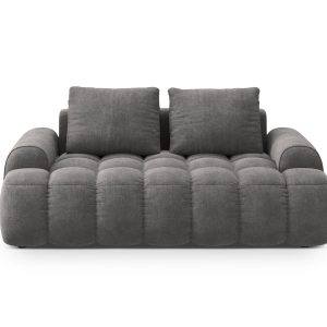 Cosmopolitan Design Bank Linz 2-zits, flueel grijs – 100x175x84cm Cosmopolitan Design Bank Linz 2-zits, flueel grijs – 100x175x84cm
