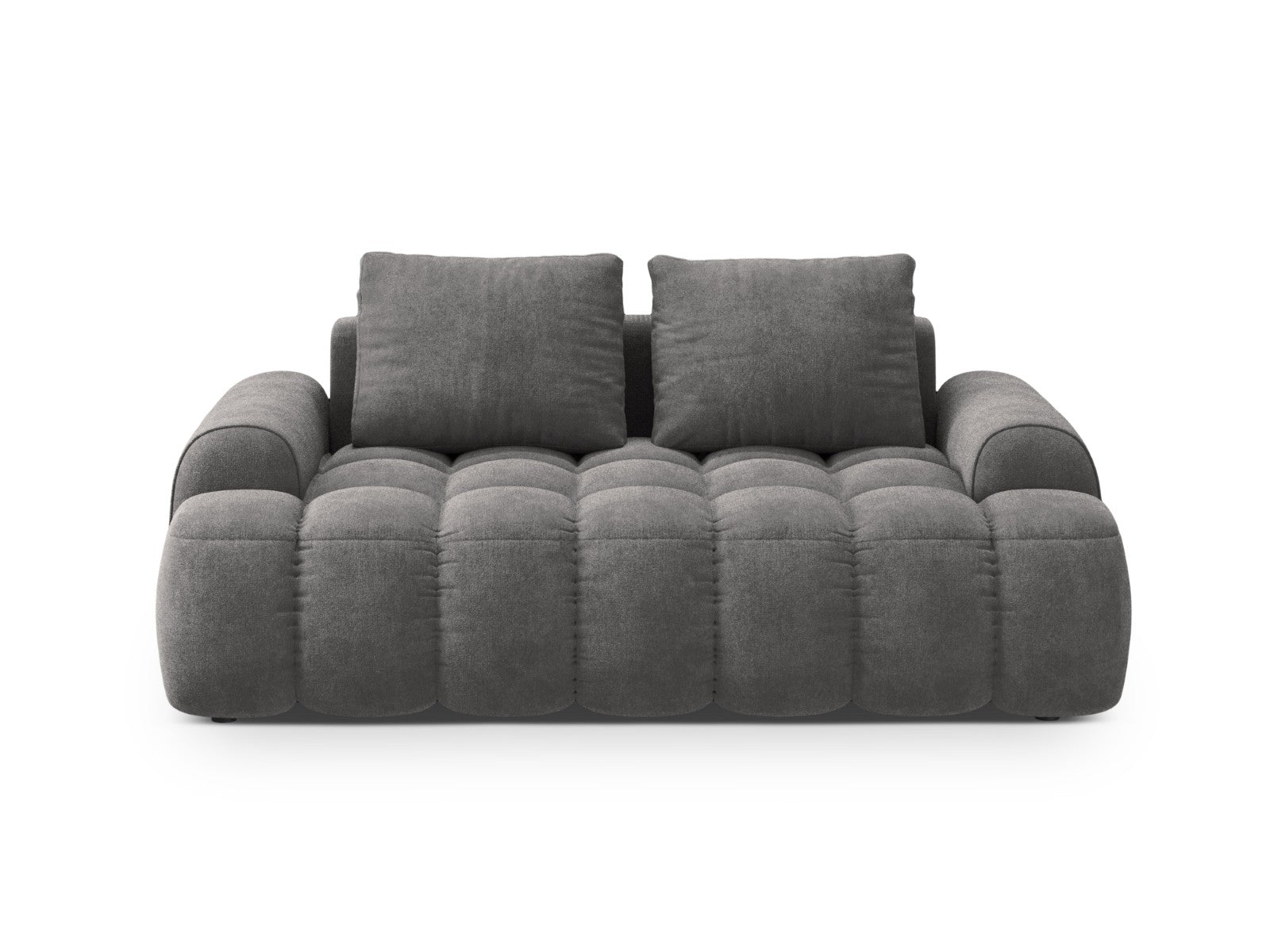 Cosmopolitan Design Bank Linz 2-zits, flueel grijs - 100x175x84cm