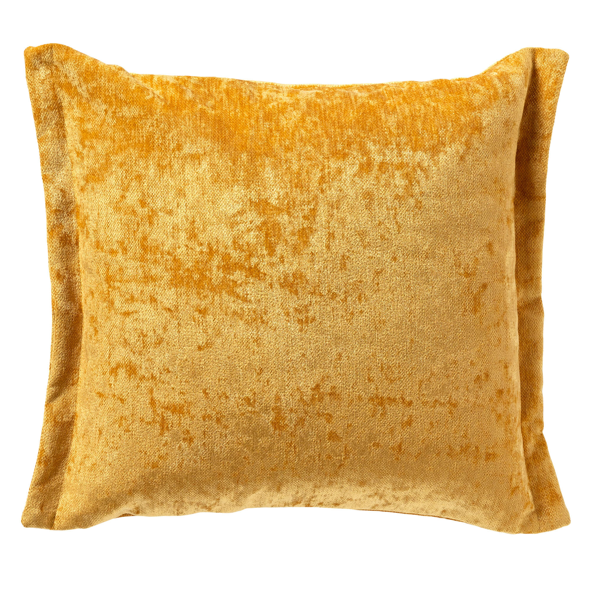 LEWIS - Kussenhoes 45x45 cm - fluweel - met sierrand - Golden Glow - g