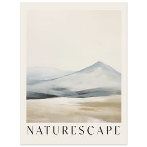 Artfulprints Poster Abstract – Naturescape – 30×40 cm – Taupe