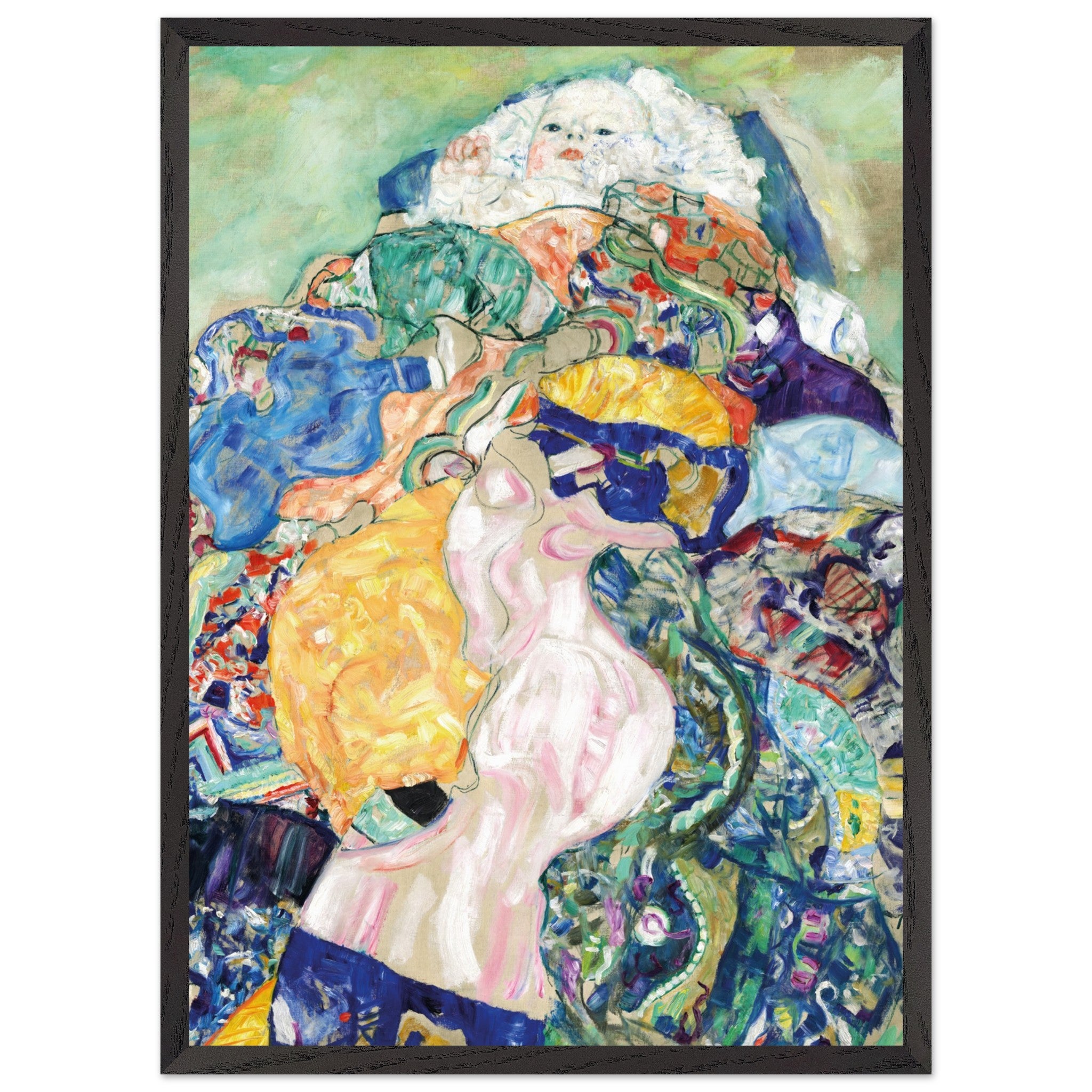 Artfulprints Poster met Lijst Gustav Klimt - Infant - 50x70 cm - Meerk