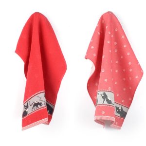 Luxe Keukendoek en Theedoek Kat Rood – Bunzlau Castle – 100% biologisc Luxe Keukendoek en Theedoek Kat Rood – Bunzlau Castle – 100% biologisc