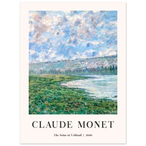 Artfulprints Poster Claude Monet – The Seine at Vétheuil – 30×40 cm – Artfulprints Poster Claude Monet – The Seine at Vétheuil – 30×40 cm –