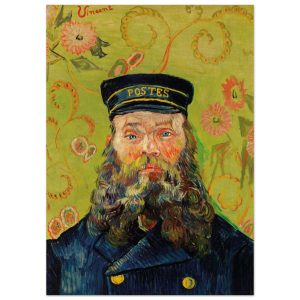 Artfulprints Poster Vincent van Gogh – The Postman – 50×70 cm – Groen
