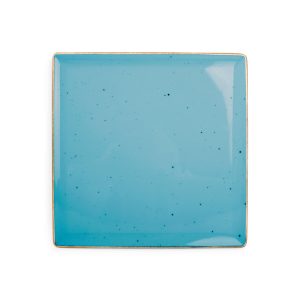 Bonbistro – Plat bord 25,5×25,5cm blauw Collect – Set van 6 Bonbistro – Plat bord 25,5×25,5cm blauw Collect – Set van 6