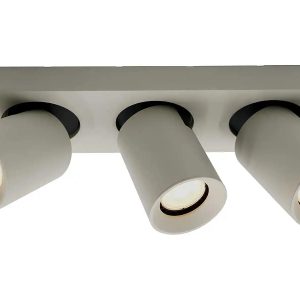 Artdelight spot Megano – 3 lichts – 30 x 11.5 cm – grijs Artdelight spot Megano – 3 lichts – 30 x 11.5 cm – grijs