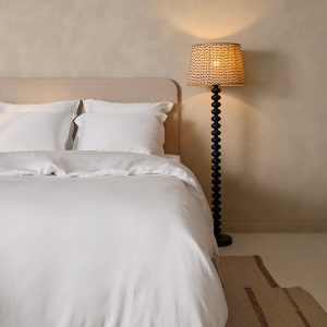 Coco & Cici – TENCEL – Sateen Dekbedovertrek Wit – 260×220 + 2 kussens