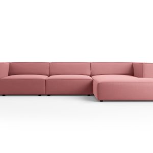 Cosmopolitan Design rechter hoekbank Arendal 4-zits, flueel, zalm – 16 Cosmopolitan Design rechter hoekbank Arendal 4-zits, flueel, zalm – 16