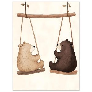 Artfulprints Poster Berenvriendjes – 30×40 cm – Bruin Artfulprints Poster Berenvriendjes – 30×40 cm – Bruin