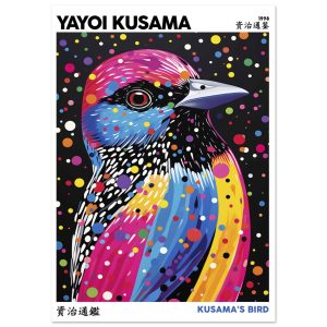 Artfulprints Poster Yayoi Kusama – Kusama's bird – A4 21×29.7 cm – Mee Artfulprints Poster Yayoi Kusama – Kusama's bird – A4 21×29.7 cm – Mee