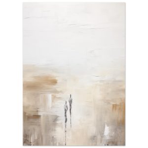 Artfulprints Poster Abstract – Silhouettes – 50×70 cm – Taupe