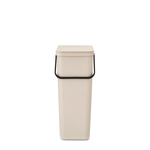 Brabantia Sort & Go afvalemmer, 40 liter – Soft Beige