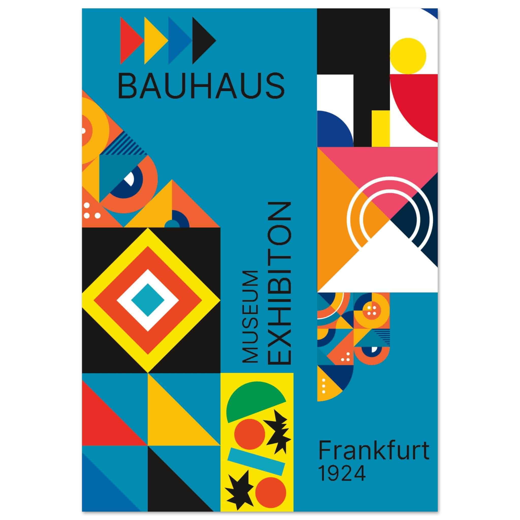 Artfulprints Poster Bauhaus - Museum exhibition frankfurt - A4 21x29.7