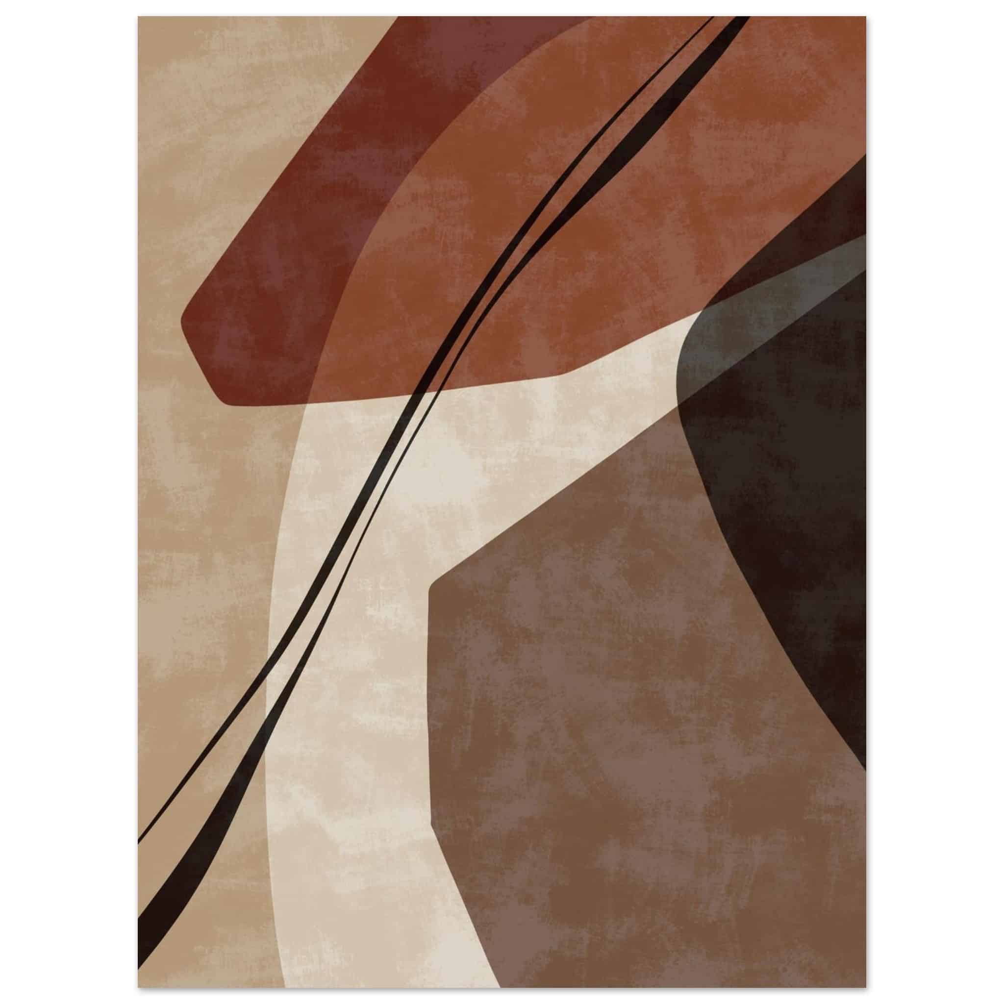 Artfulprints Poster Boho – Desert mix - 30x40 cm - Bruin