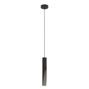 EGLO hanglamp Barbotto – gu10 – ø 6 cm – zwart/bruin – staal EGLO hanglamp Barbotto – gu10 – ø 6 cm – zwart/bruin – staal