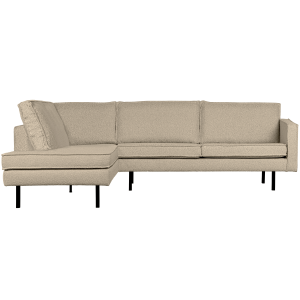 WOOOD hoekbank links Rodeo – Bouclé – Beige – 85x266x213 WOOOD hoekbank links Rodeo – Bouclé – Beige – 85x266x213