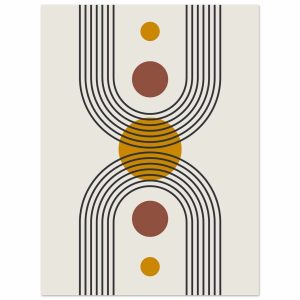 Artfulprints Poster Boho – Solar form – 30×40 cm – Meerkleurig Artfulprints Poster Boho – Solar form – 30×40 cm – Meerkleurig