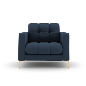 Cosmopolitan Design Fauteuil Bali structurele stof, blauw – 96x87x75cm Cosmopolitan Design Fauteuil Bali structurele stof, blauw – 96x87x75cm