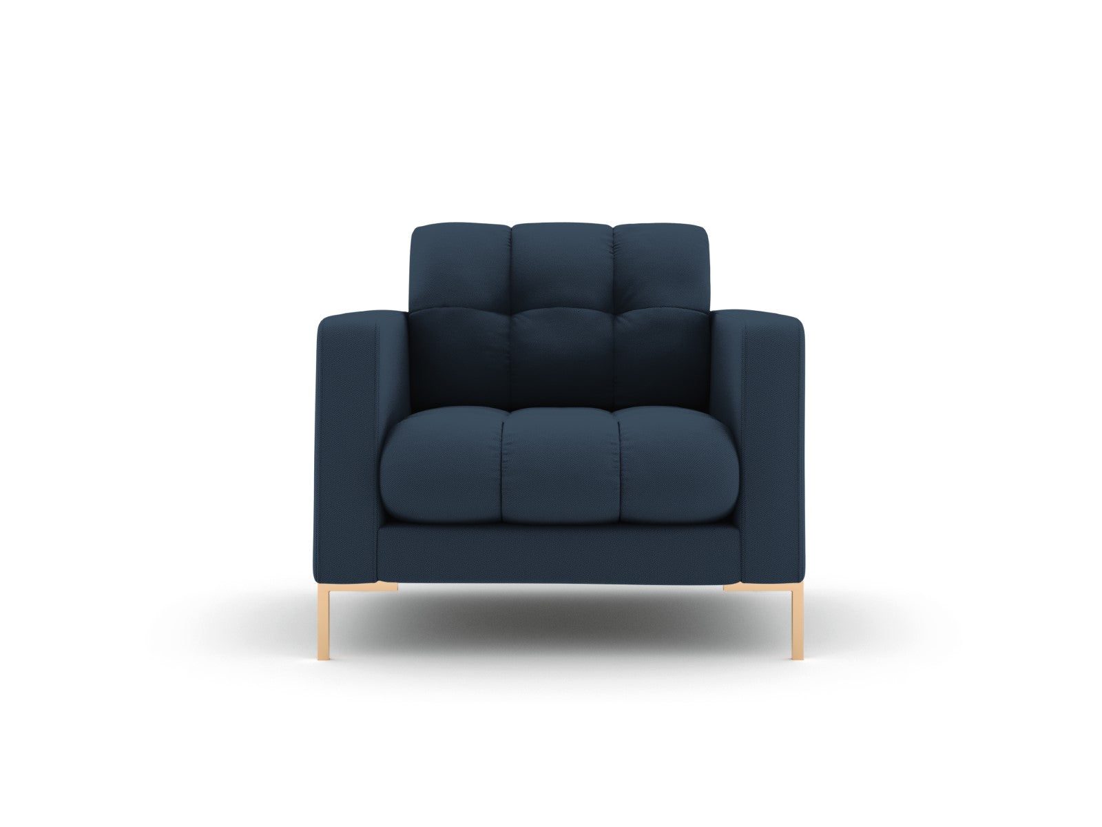 Cosmopolitan Design Fauteuil Bali structurele stof, blauw - 96x87x75cm