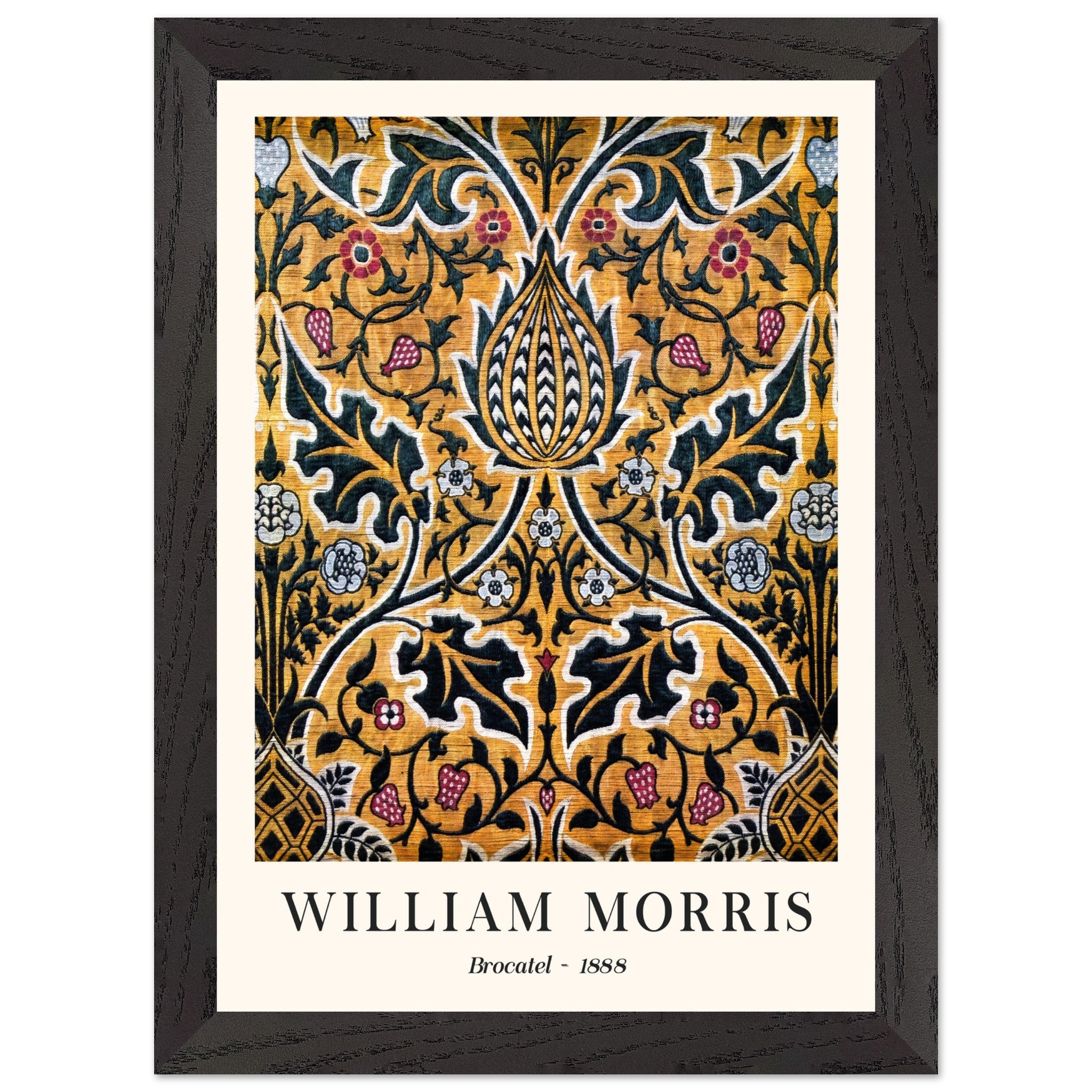 Artfulprints Poster met Lijst William Morris - Brocatel 1888 - A4 21x2