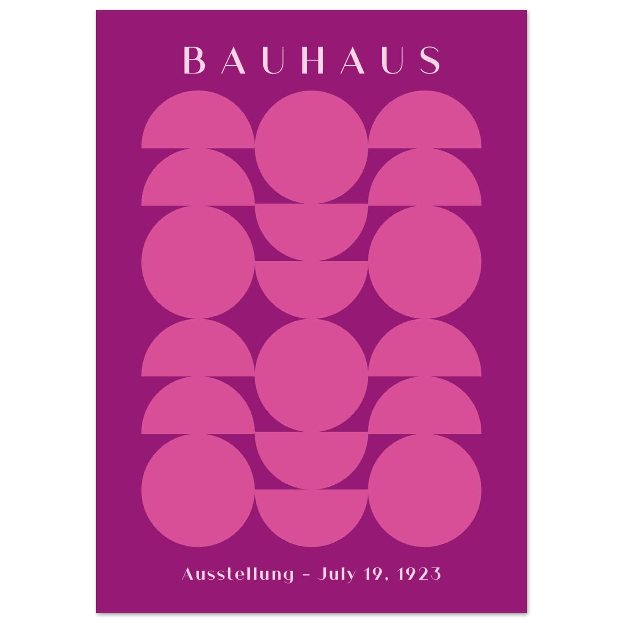 Artfulprints Poster Bauhaus - Ausstellung 1923 - 50x70 cm - Paars