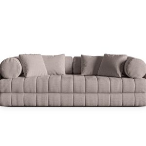 Cosmopolitan Design Converteerbare bank Kemi 3-zits, boucle warm grijs