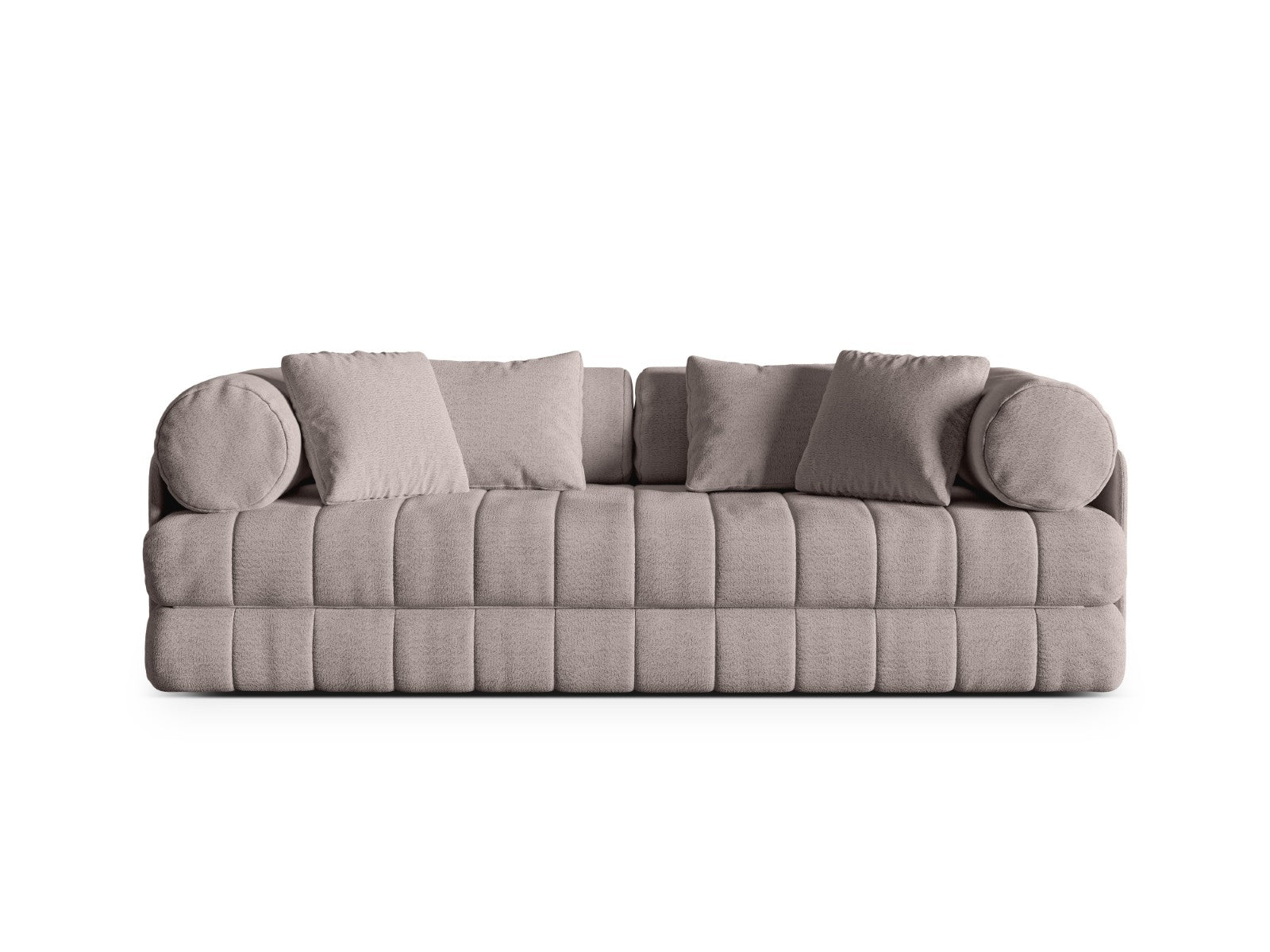Cosmopolitan Design Converteerbare bank Kemi 3-zits, boucle warm grijs