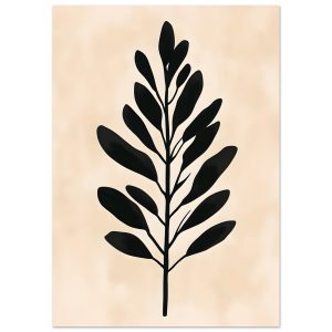 Artfulprints Poster Boho – Bold leaf – A4 21×29.7 cm – beige Artfulprints Poster Boho – Bold leaf – A4 21×29.7 cm – beige
