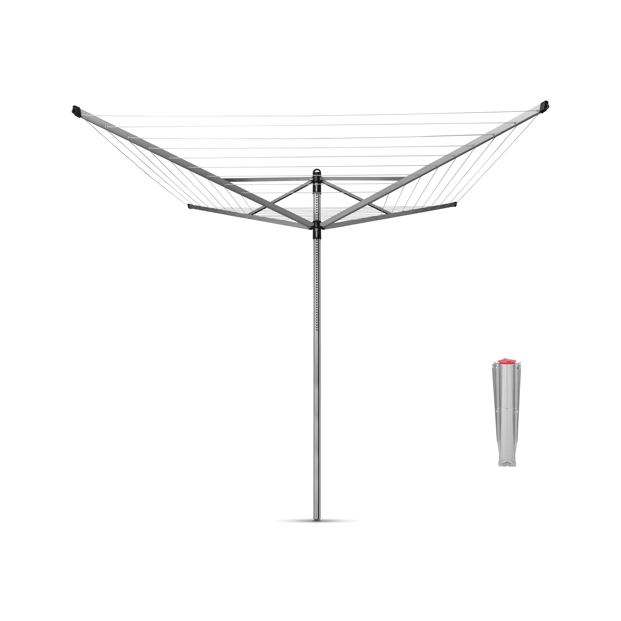 Brabantia Droogmolen Lift-O-Matic, 40 meter met metalen grondanker, do