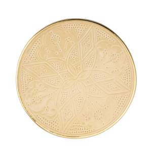 Chabi Chic Bord – Empreinte -zand/goud – keramiek – Ø 20 cm