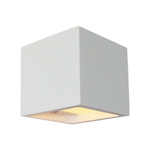 Artdelight wandlamp Plaster – 1 lichts – 11.5 x 11.5 cm – wit Artdelight wandlamp Plaster – 1 lichts – 11.5 x 11.5 cm – wit
