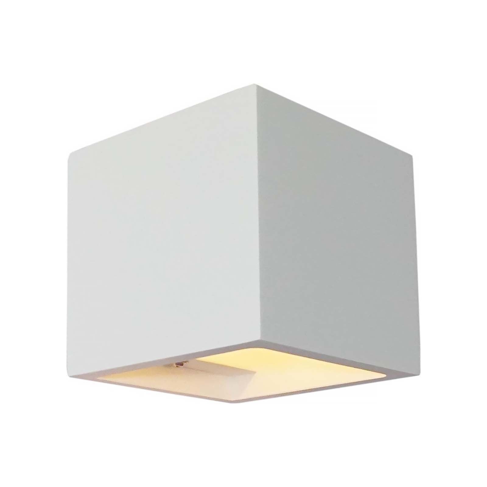 Artdelight wandlamp Plaster - 1 lichts - 11.5 x 11.5 cm - wit
