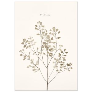 Artfulprints Poster Wildflower – A4 21×29.7 cm – Taupe Artfulprints Poster Wildflower – A4 21×29.7 cm – Taupe
