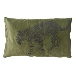 SULA – sierkussen 30×50 cm – dierenprint – panter – Chive – groen SULA – sierkussen 30×50 cm – dierenprint – panter – Chive – groen