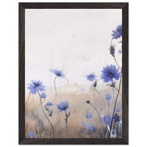 Artfulprints Poster met Lijst Flower aquarel 3 – 30×40 cm – Blauw Artfulprints Poster met Lijst Flower aquarel 3 – 30×40 cm – Blauw