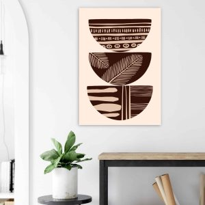 Artfulprints Poster Boho – Patterned stack – 70×100 cm – Bruin Artfulprints Poster Boho – Patterned stack – 70×100 cm – Bruin