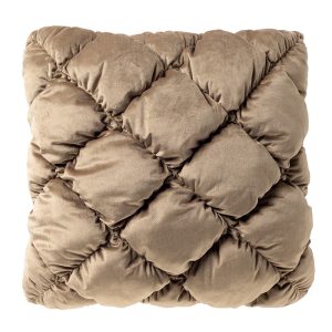 SOOF – sierkussen 45×45 cm – geruit gewatteerd – Irish Cream – beige SOOF – sierkussen 45×45 cm – geruit gewatteerd – Irish Cream – beige