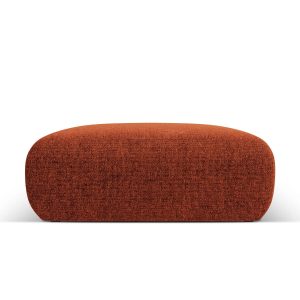 Cosmopolitan Design Poef Nolio 2-zits, chenille, terracotta – 100x100x Cosmopolitan Design Poef Nolio 2-zits, chenille, terracotta – 100x100x