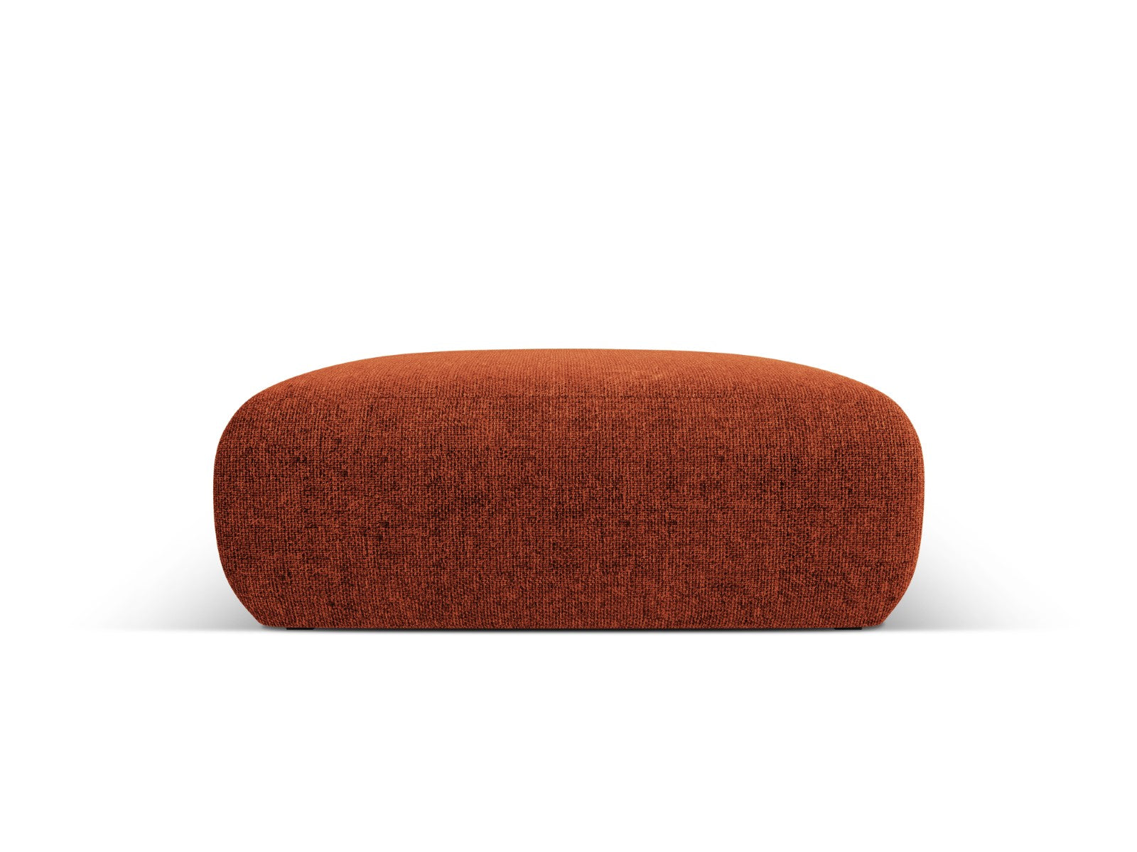 Cosmopolitan Design Poef Nolio 2-zits, chenille, terracotta - 100x100x