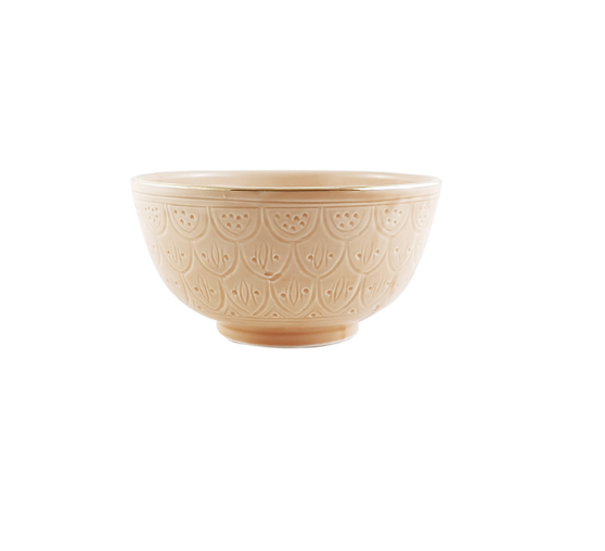 Chabi Chic Schaaltje - Empreinte - zand/goud - keramiek - Ø 9 cm x H 1