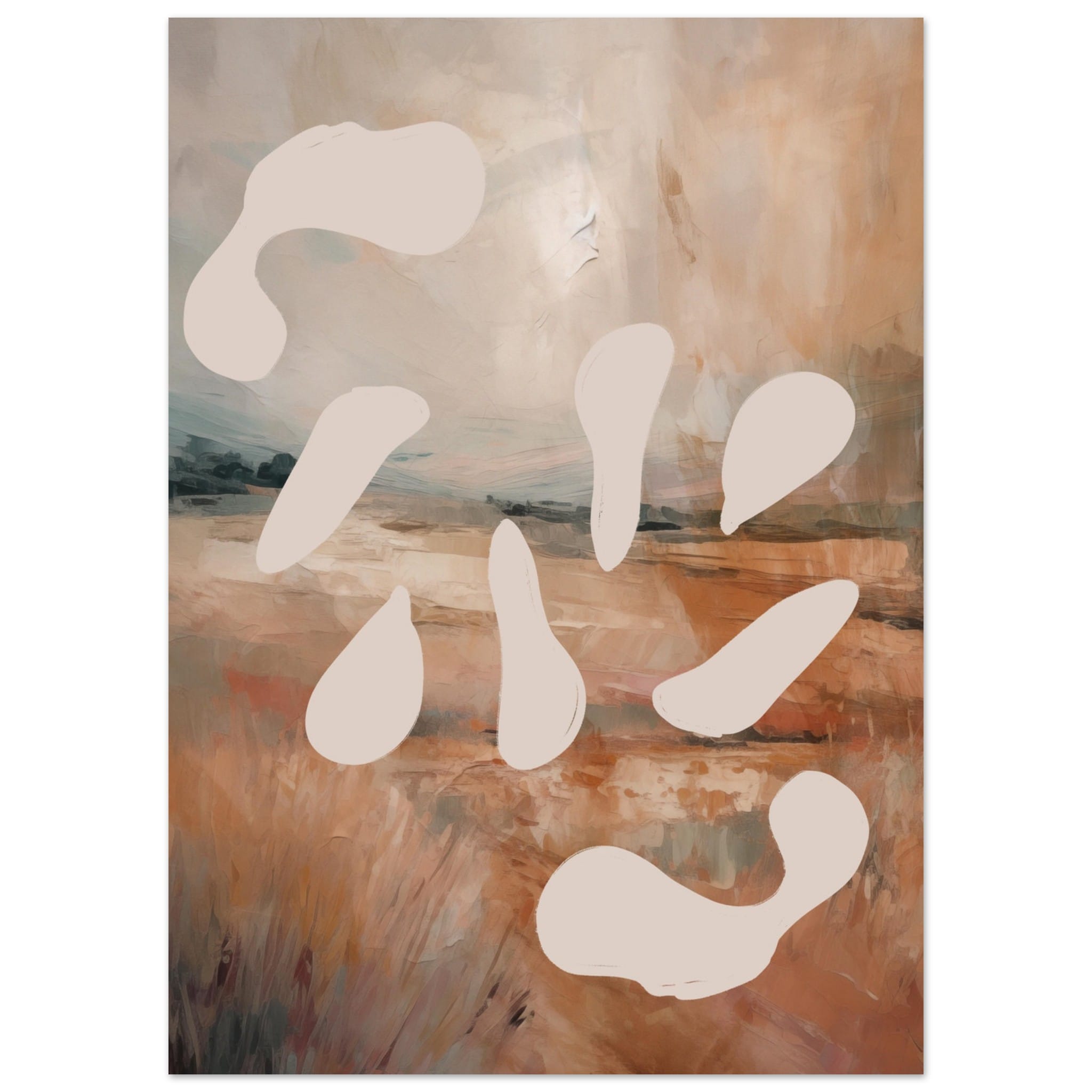 Artfulprints Abstract - Forest drops poster 50x70 cm