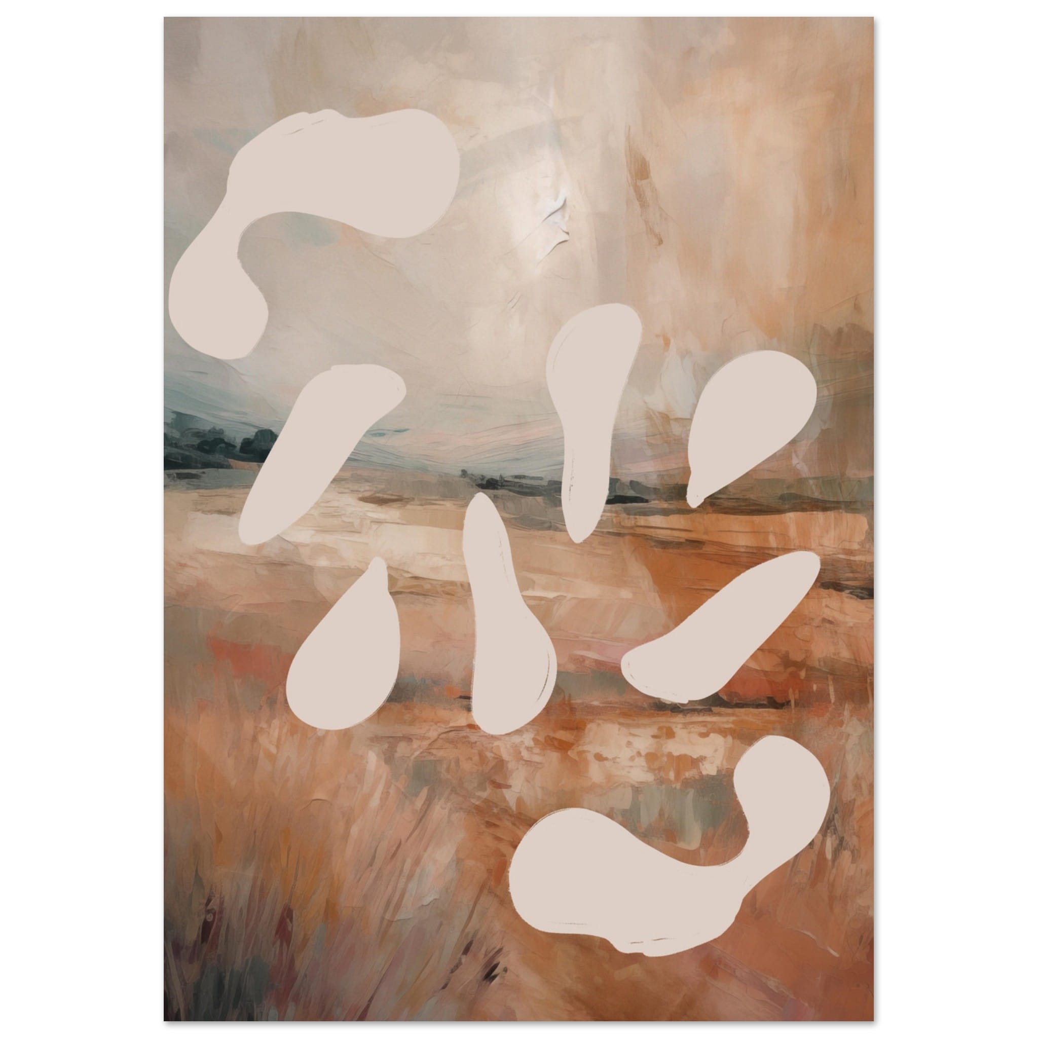 Artfulprints Abstract - Forest drops poster A4 21x29.7 cm